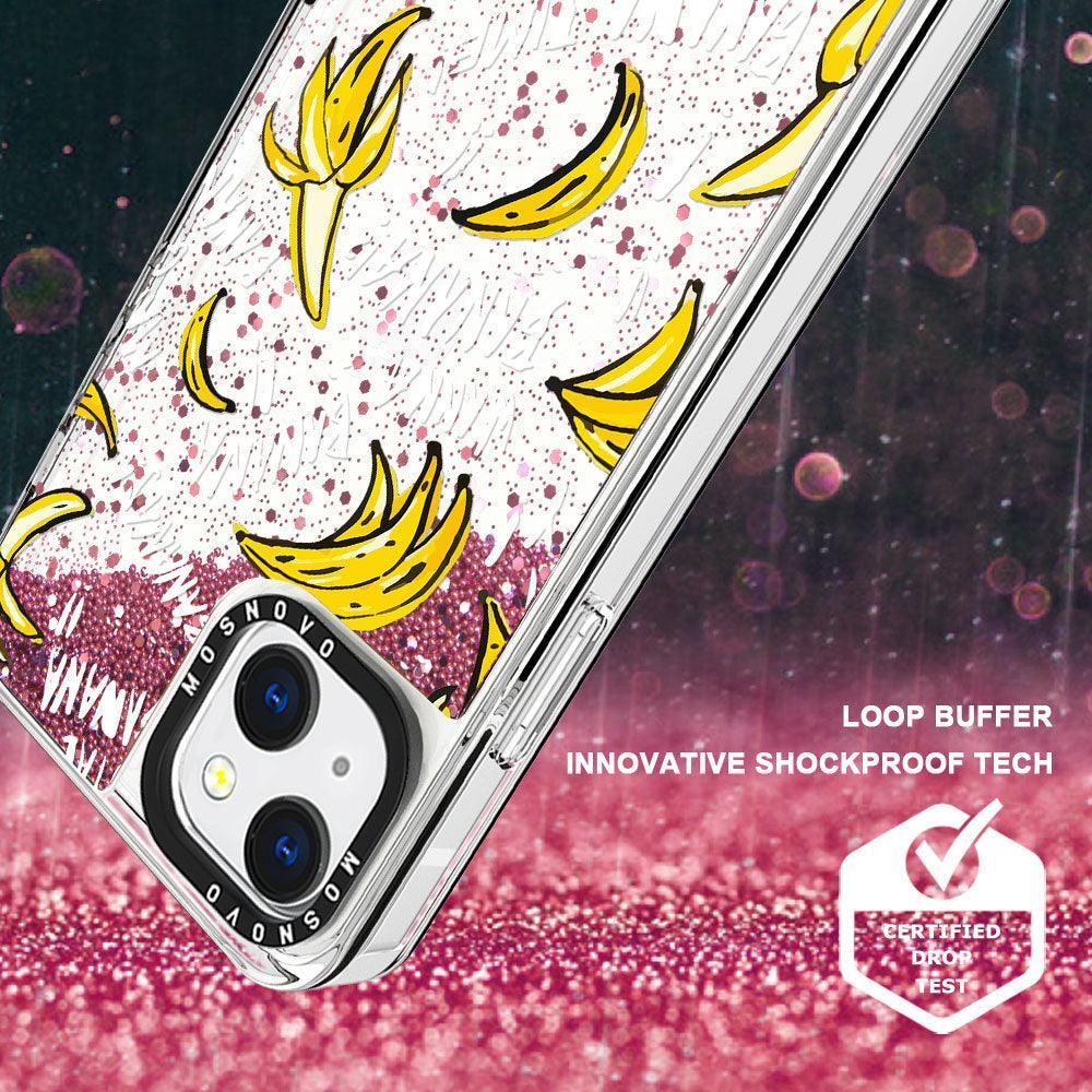 Banana Glitter Phone Case - iPhone 13 Case - MOSNOVO