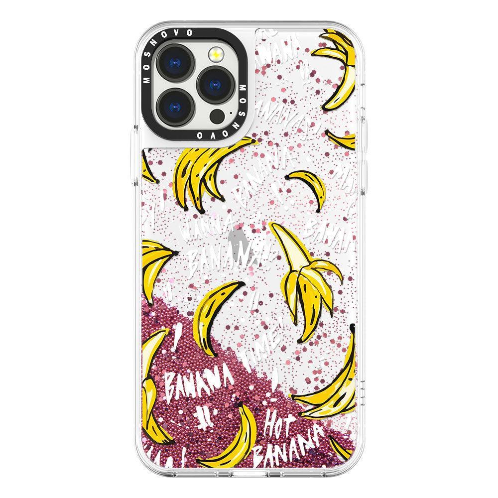 Banana Glitter Phone Case - iPhone 13 Pro Max Case - MOSNOVO