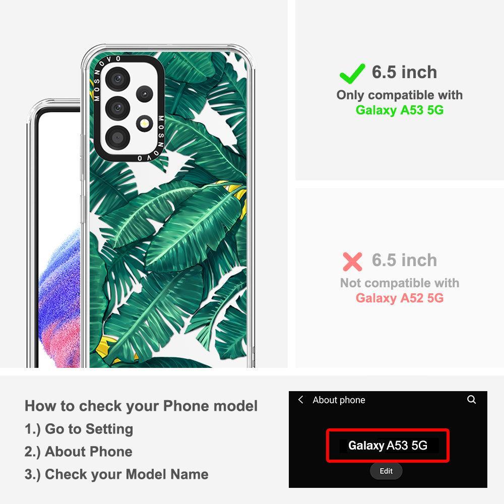 Banana Leaf Phone Case - Samsung Galaxy A53 Case - MOSNOVO