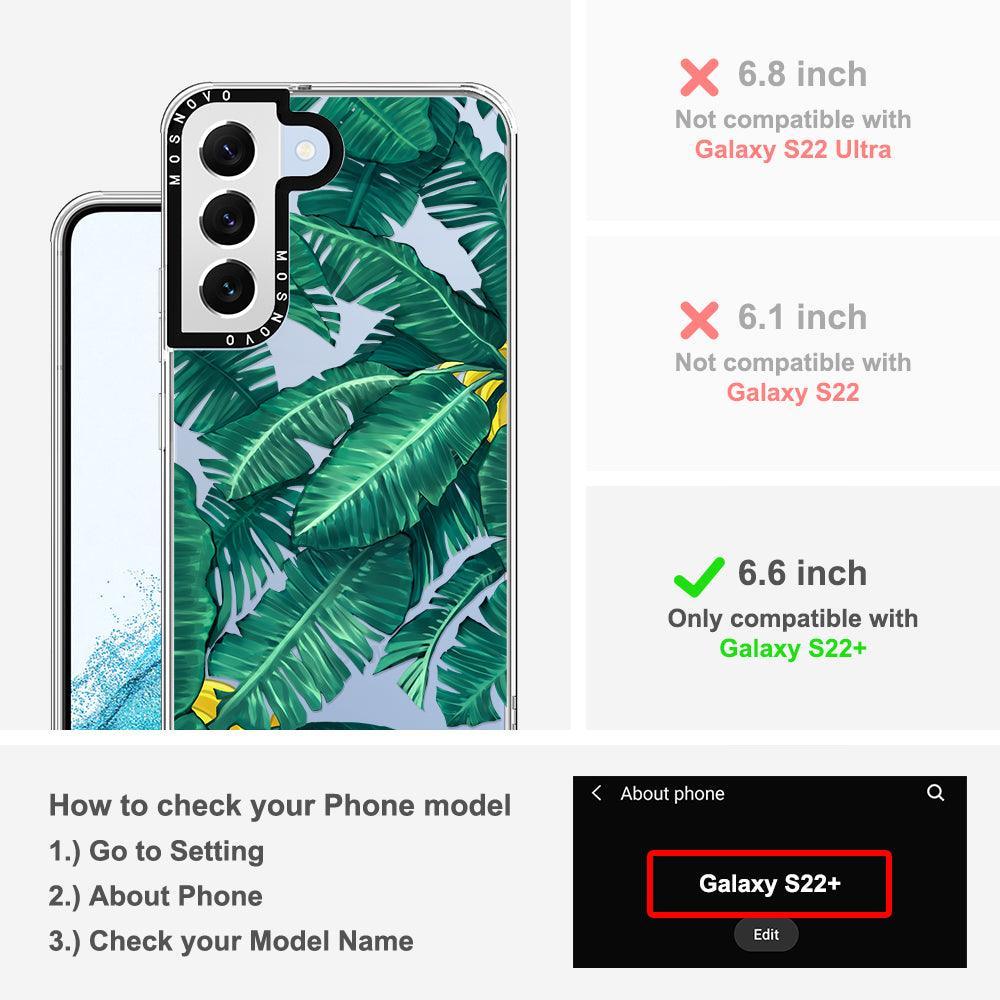 Banana Leaf Phone Case - Samsung Galaxy S22 Plus Case - MOSNOVO