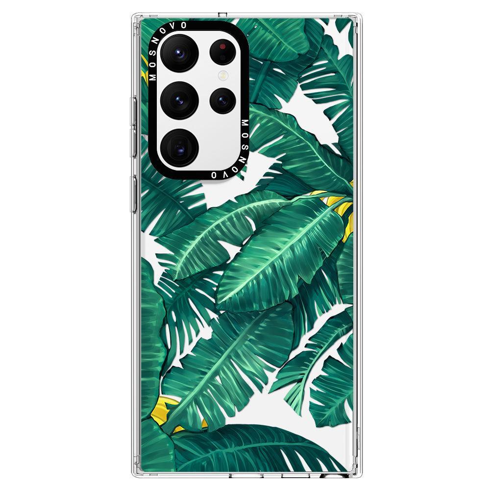 Banana Leaf Phone Case - Samsung Galaxy S22 Ultra Case - MOSNOVO
