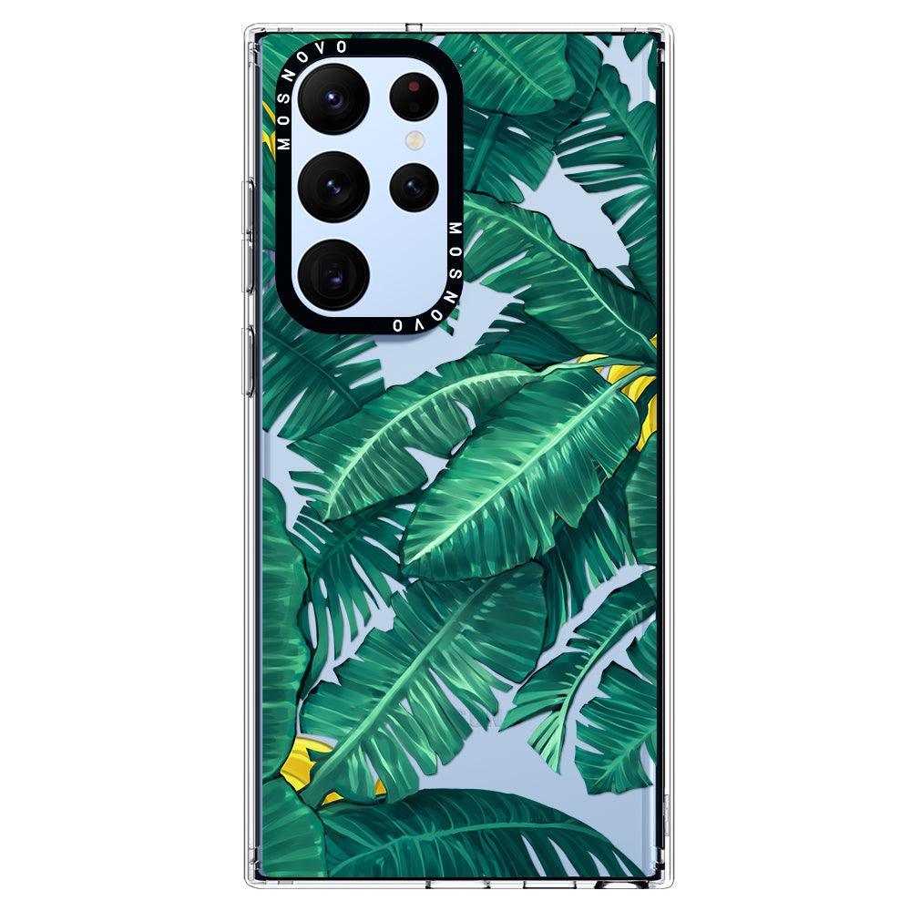 Banana Leaf Phone Case - Samsung Galaxy S22 Ultra Case - MOSNOVO