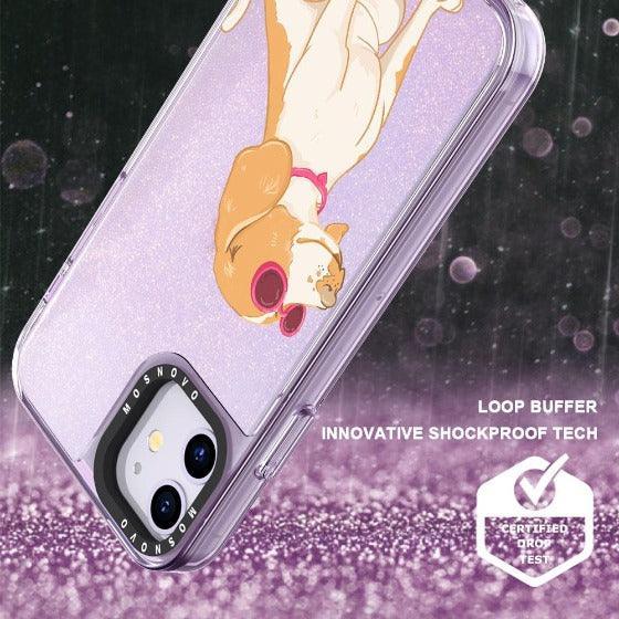 Beagle Glitter Phone Case - iPhone 11 Case - MOSNOVO