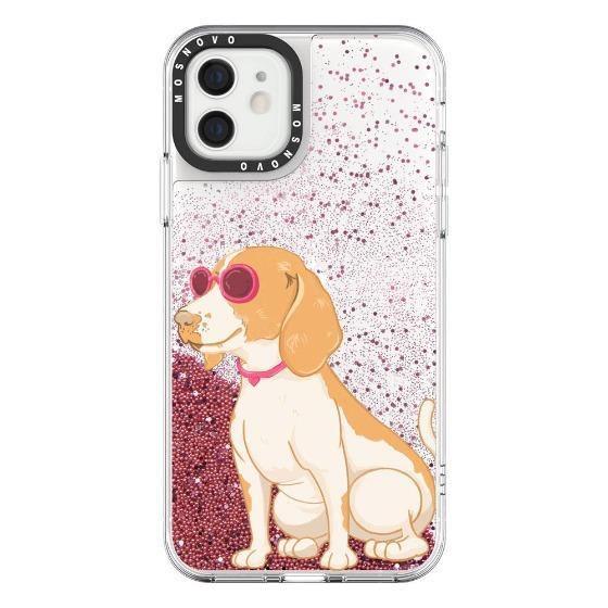 Beagle Glitter Phone Case - iPhone 12 Case - MOSNOVO