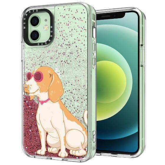 Beagle Glitter Phone Case - iPhone 12 Case - MOSNOVO