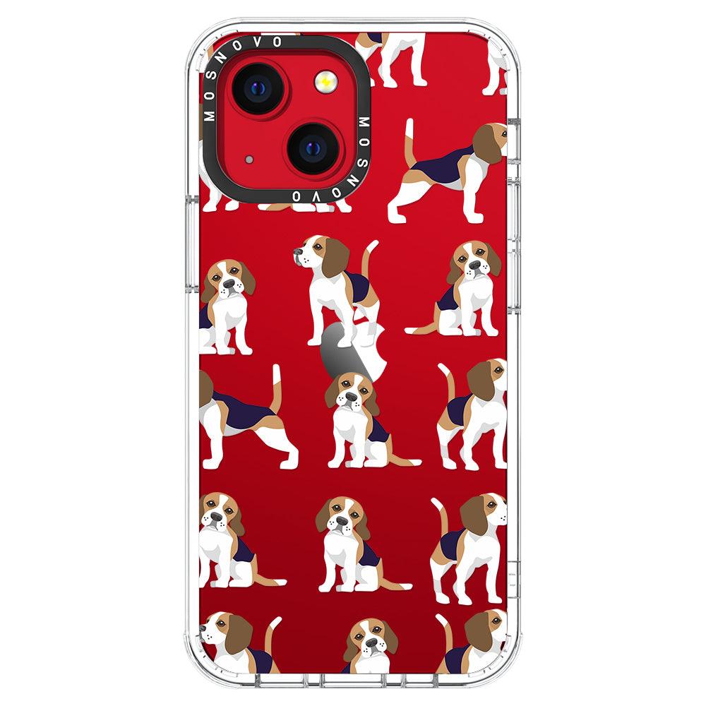 Cute Beagles Phone Case - iPhone 13 Mini Case - MOSNOVO