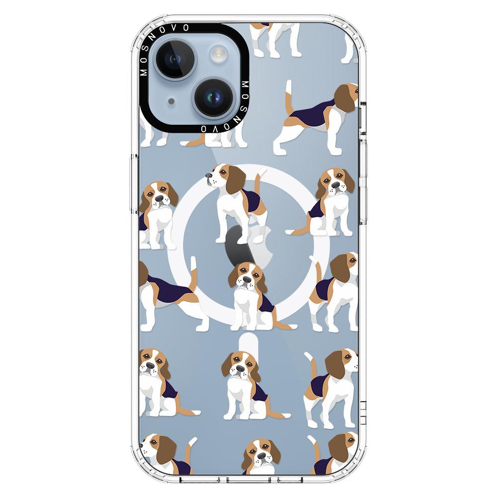 Cute Beagles Phone Case - iPhone 14 Plus Case - MOSNOVO