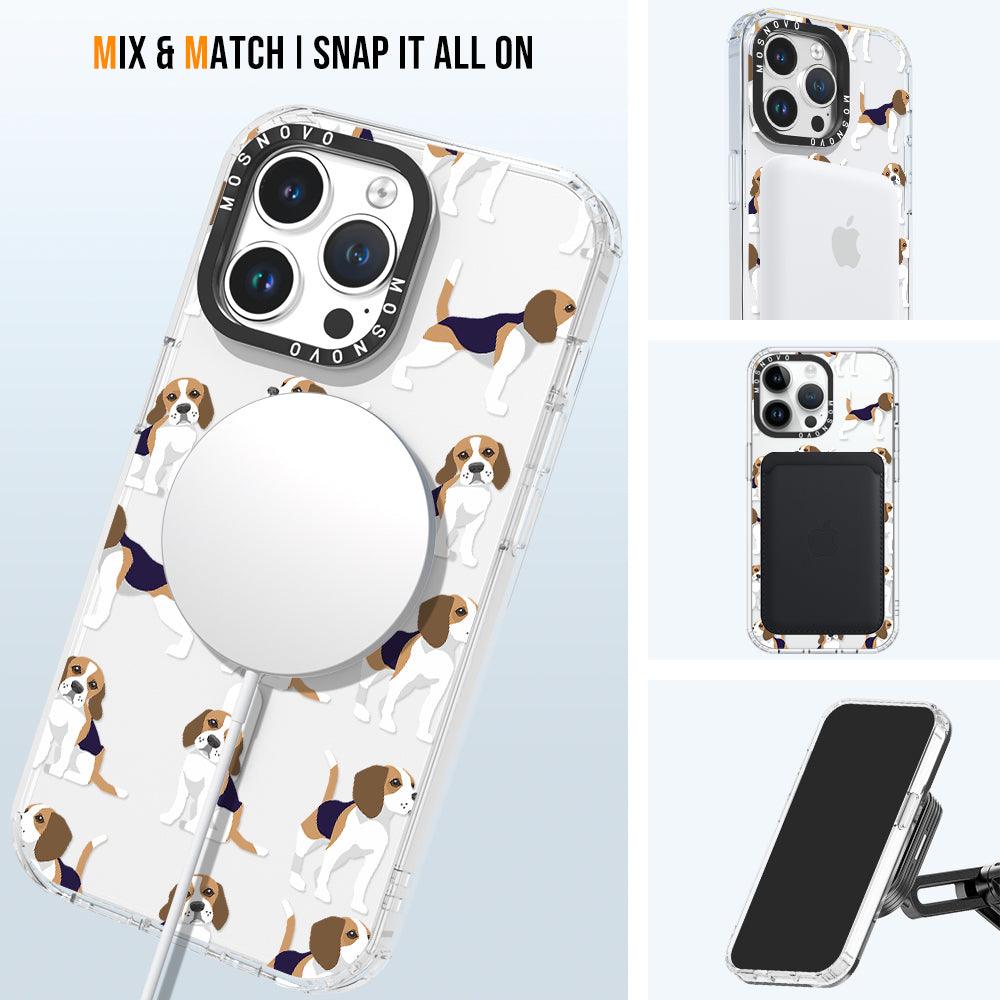 Cute Beagles Phone Case - iPhone 14 Pro Max Case - MOSNOVO