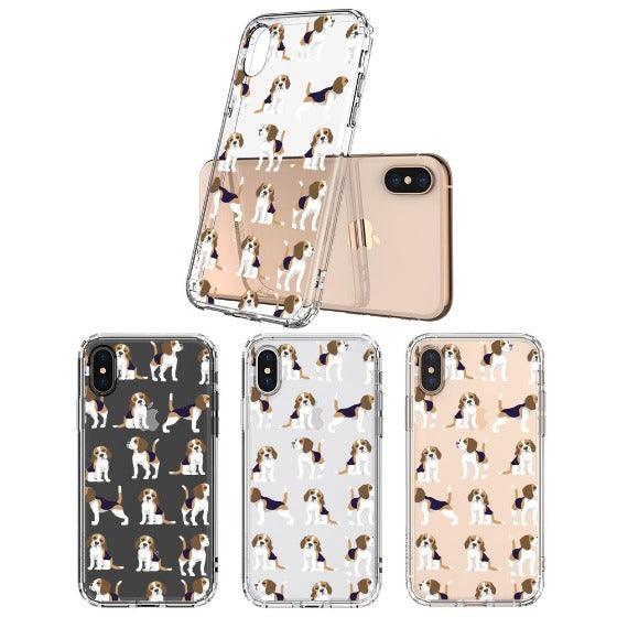 Cute Beagles Phone Case - iPhone X Case - MOSNOVO