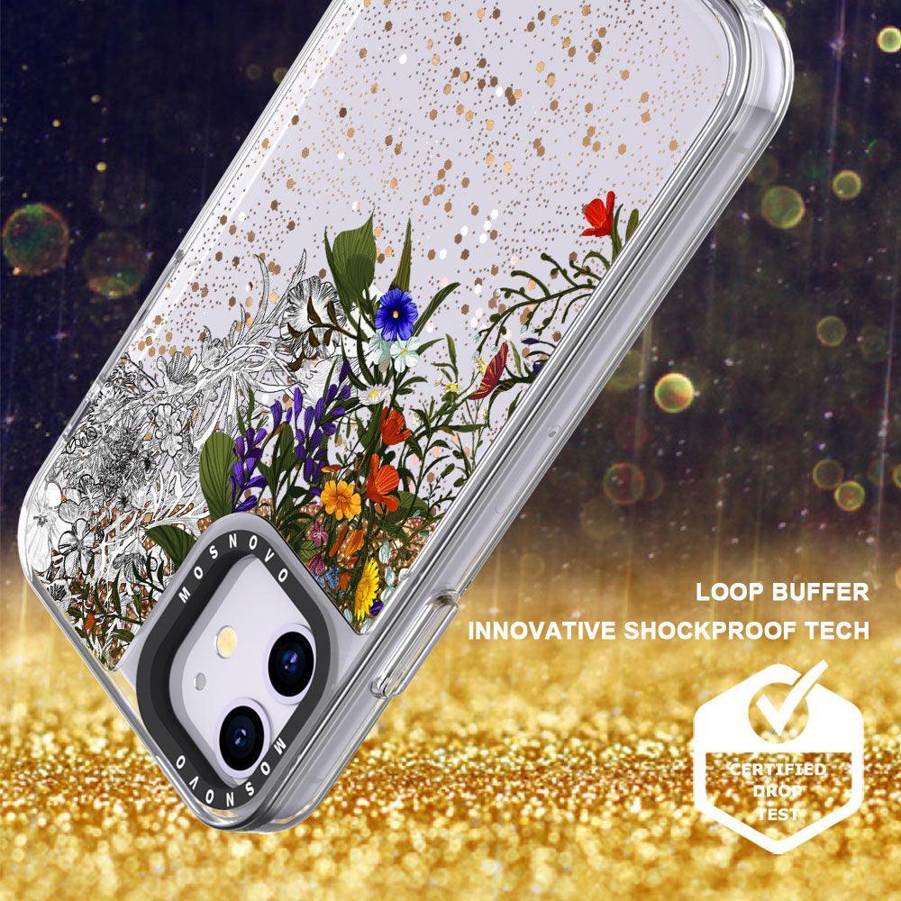 Beautiful Bloom Glitter Phone Case - iPhone 11 Case - MOSNOVO