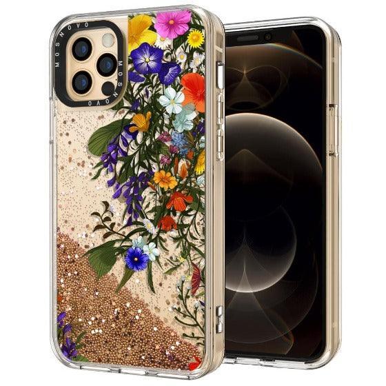 Beautiful Bloom Glitter Phone Case - iPhone 12 Pro Max Case - MOSNOVO