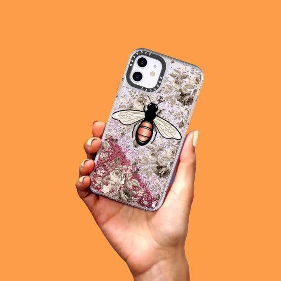 Bee Glitter Phone Case - iPhone 11 Case - MOSNOVO