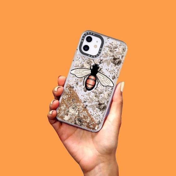 Bee Glitter Phone Case - iPhone 11 Case - MOSNOVO