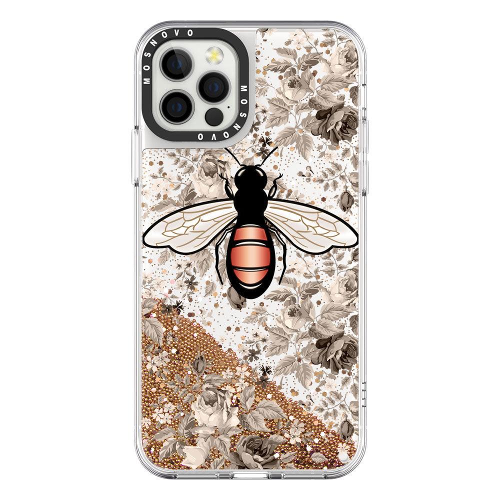 Bee Glitter Phone Case - iPhone 12 Pro Max Case - MOSNOVO