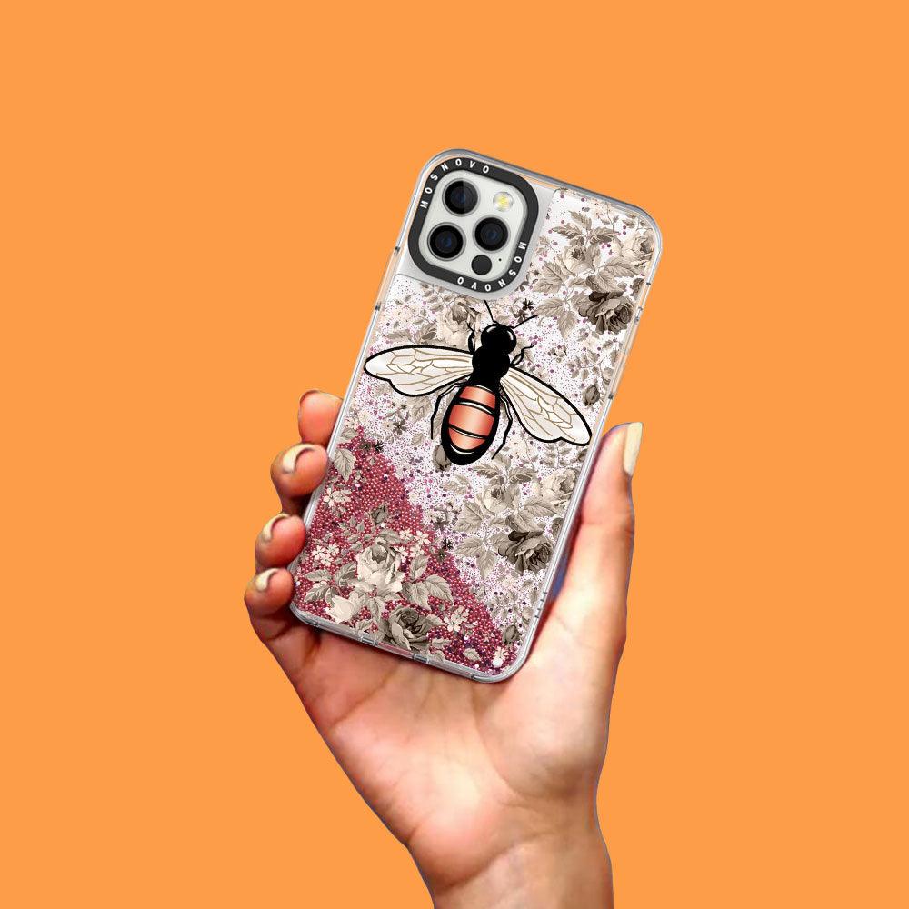 Bee Glitter Phone Case - iPhone 12 Pro Max Case - MOSNOVO