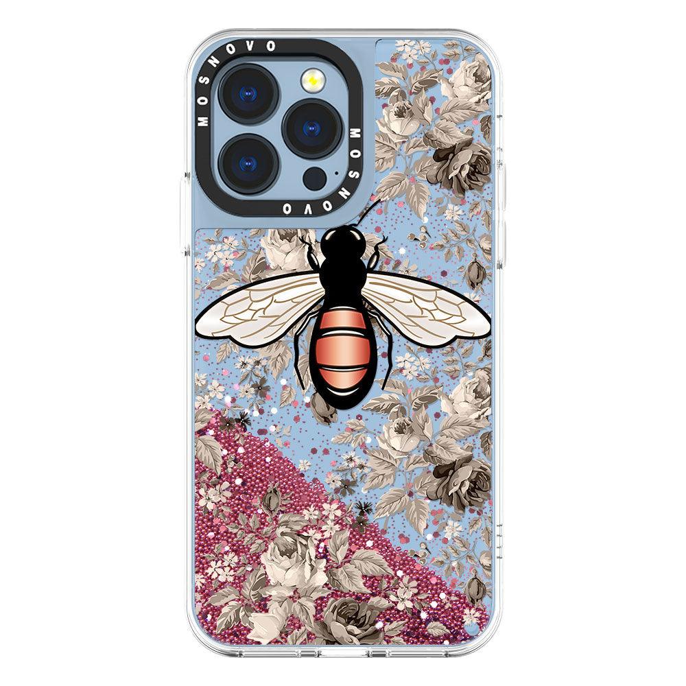 Bee Glitter Phone Case - iPhone 13 Pro Case - MOSNOVO