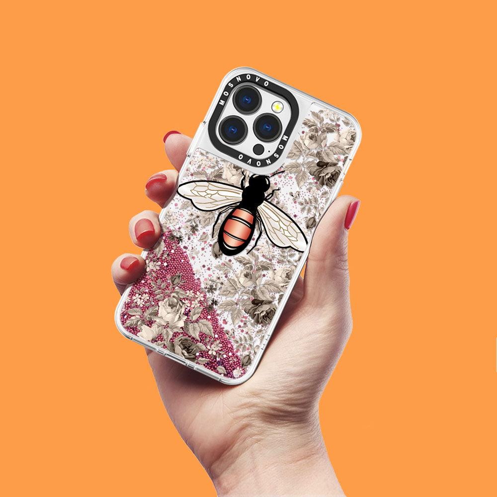 Bee Glitter Phone Case - iPhone 13 Pro Case - MOSNOVO