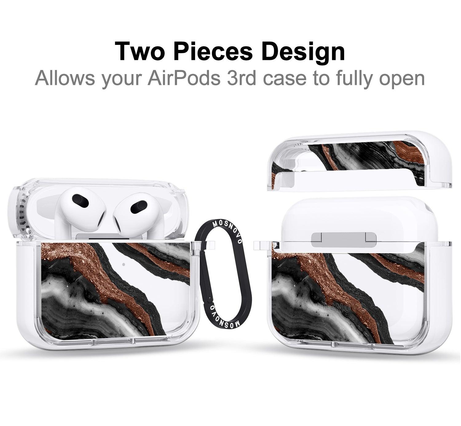 Black Agate AirPods 3 Case (3rd Generation) - MOSNOVO