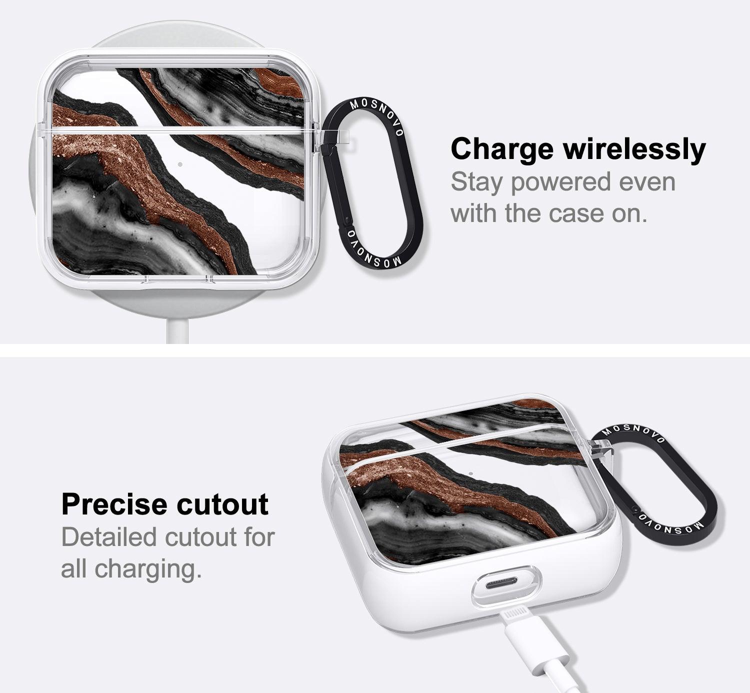 Black Agate AirPods 3 Case (3rd Generation) - MOSNOVO