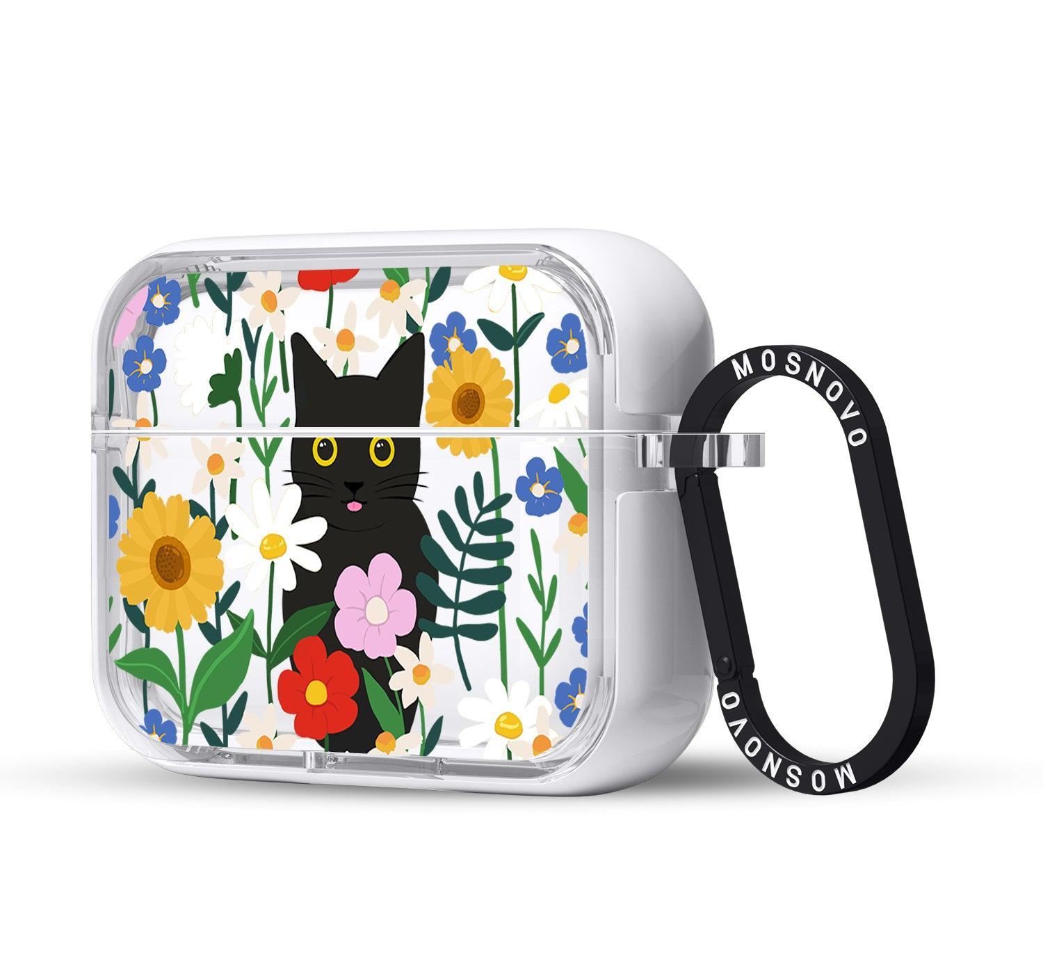 Black Cat in Garden AirPods Pro 2 Case (2nd Generation) - MOSNOVO