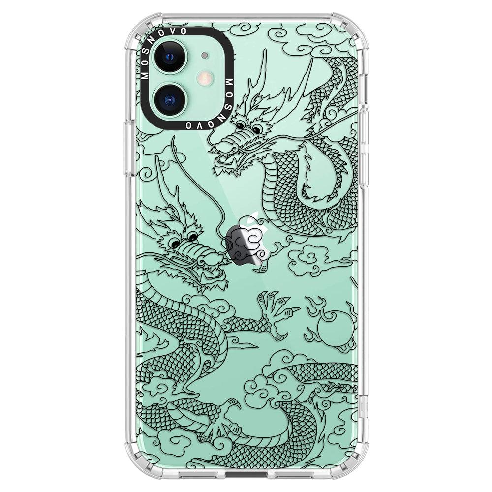 Black Dragon Phone Case - iPhone 11 Case - MOSNOVO