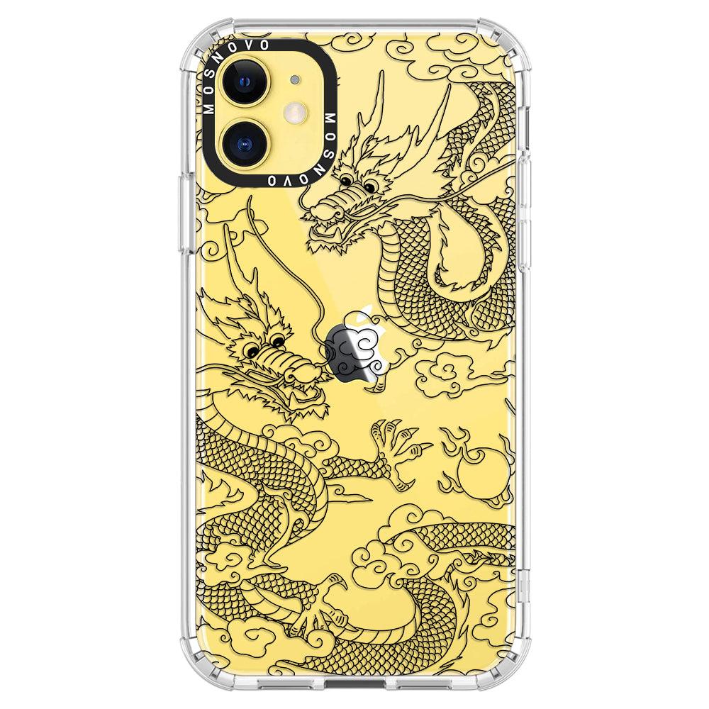 Black Dragon Phone Case - iPhone 11 Case - MOSNOVO