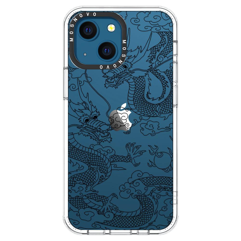 Black Dragon Phone Case - iPhone 13 Case - MOSNOVO