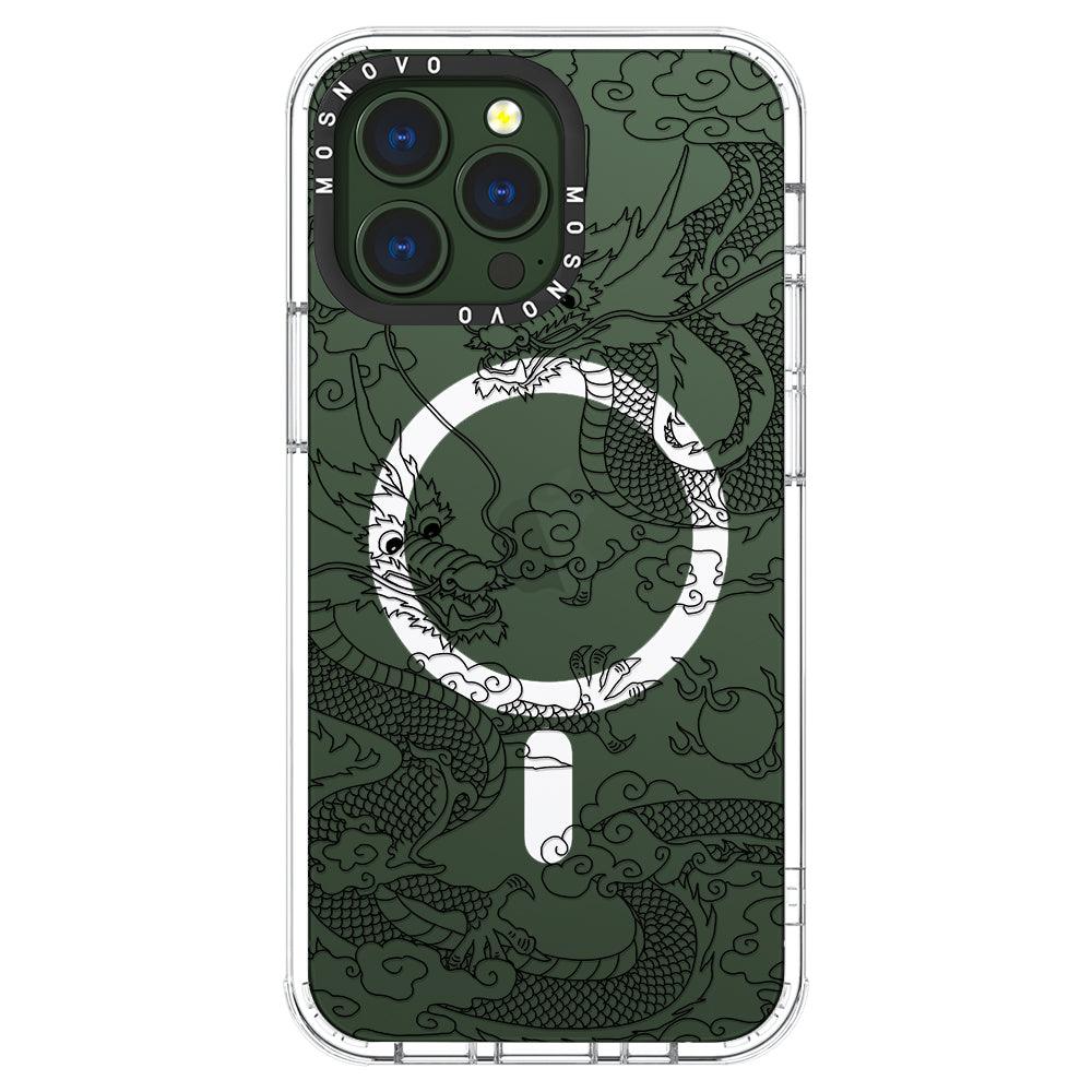Black Dragon Phone Case - iPhone 13 Pro Case - MOSNOVO