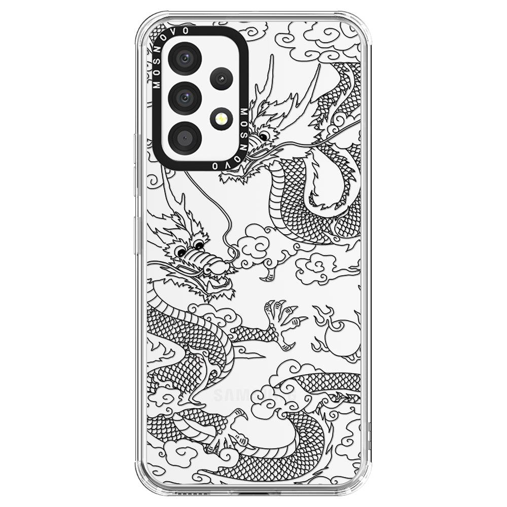 Black Dragon Phone Case - Samsung Galaxy A53 Case - MOSNOVO