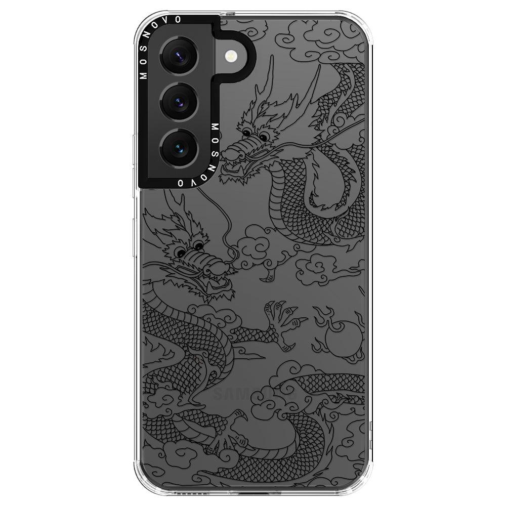 Black Dragon Phone Case - Samsung Galaxy S22 Case - MOSNOVO