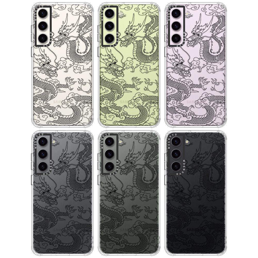 Black Dragon Phone Case - Samsung Galaxy S23 Case - MOSNOVO