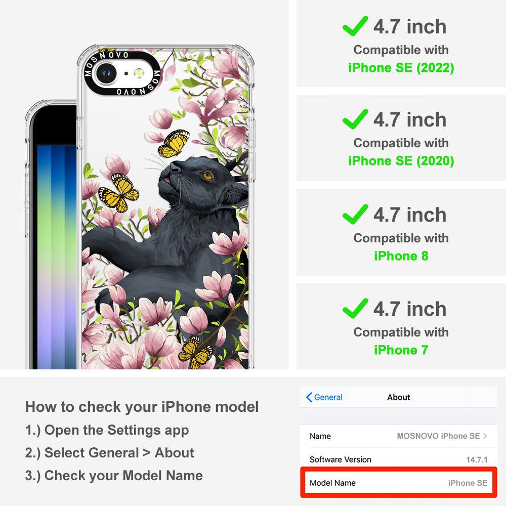 Black Panther Phone Case - iPhone SE 2022 Case - MOSNOVO