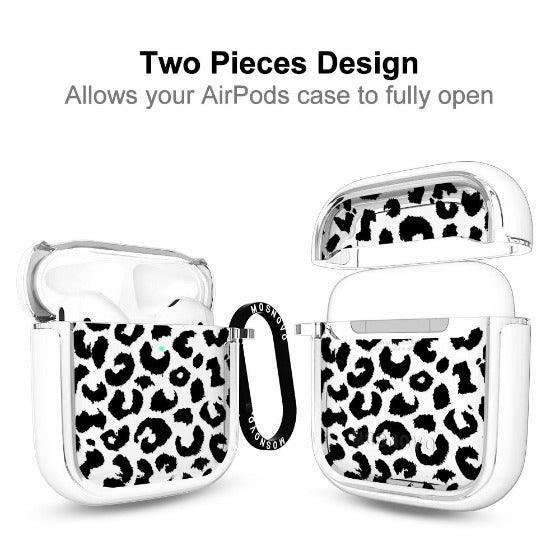 Black Leopard Print AirPods 1/2 Case