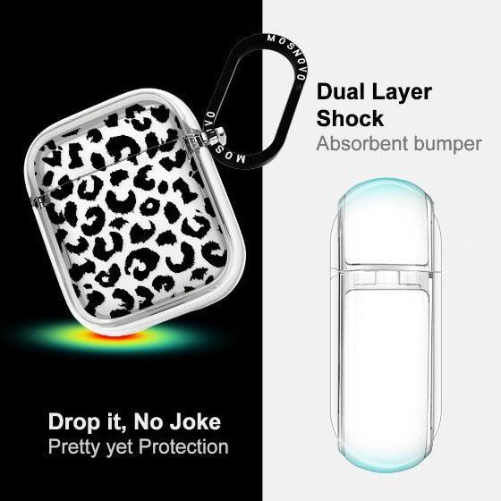 Black Leopard Print AirPods 1/2 Case