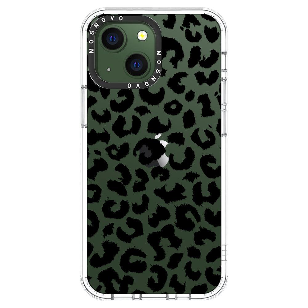 Black Leopard Phone Case - iPhone 13 Case - MOSNOVO