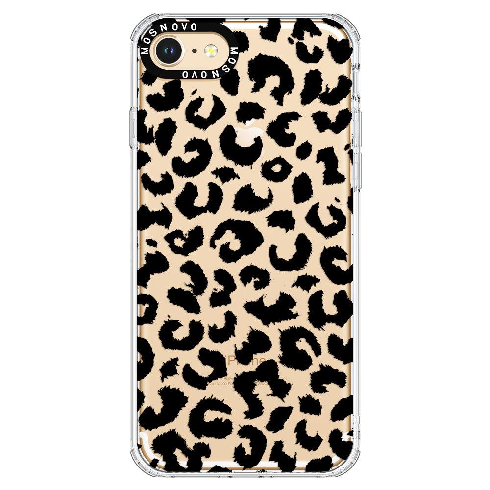 Black Leopard Phone Case - iPhone 8 Case - MOSNOVO