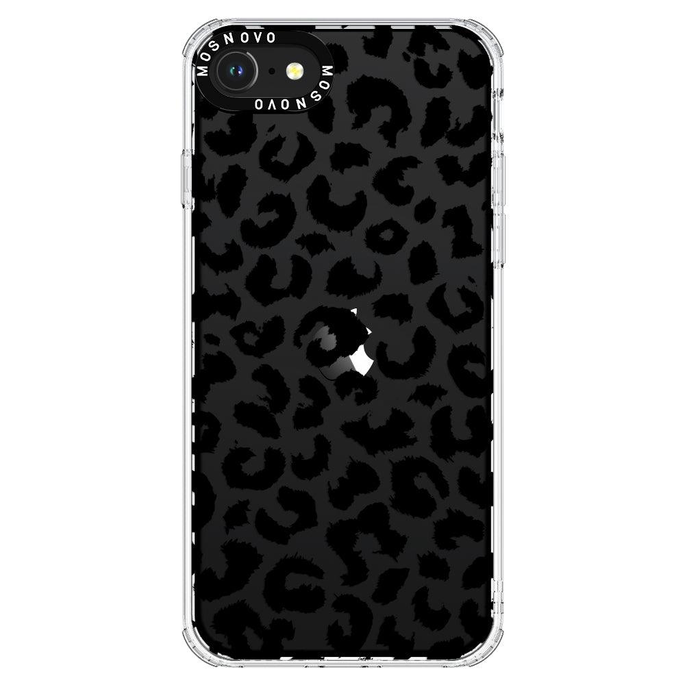 Black Leopard Phone Case - iPhone 8 Case - MOSNOVO