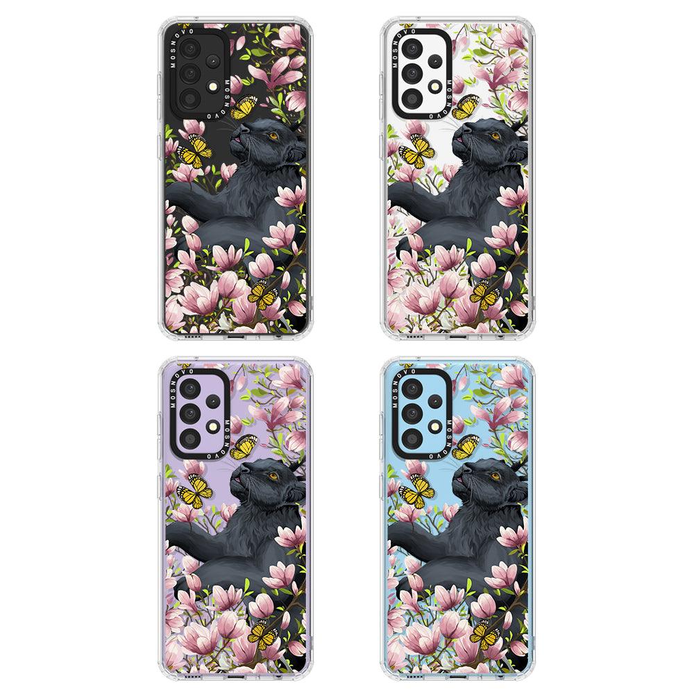 Black Panther Garden Phone Case - Samsung Galaxy A52 & A52s Case - MOSNOVO