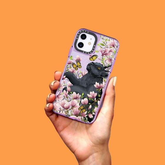 Black Panther Glitter Phone Case - iPhone 11 Case - MOSNOVO