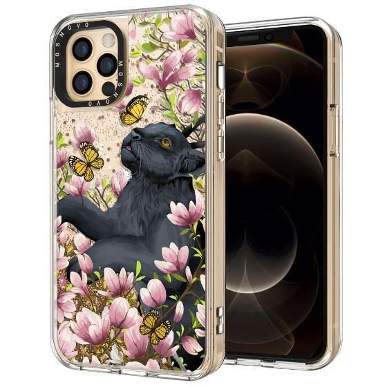Black Panther Glitter Phone Case - iPhone 12 Pro Case - MOSNOVO