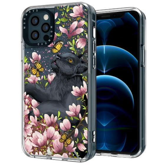 Black Panther Glitter Phone Case - iPhone 12 Pro Max Case - MOSNOVO