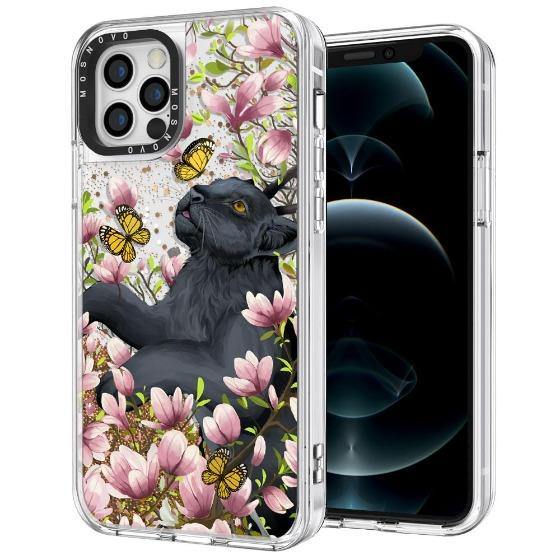 Black Panther Glitter Phone Case - iPhone 12 Pro Max Case - MOSNOVO