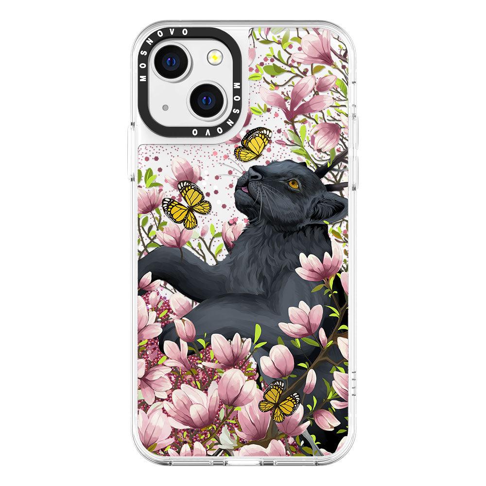 Black Panther Glitter Phone Case - iPhone 13 Case - MOSNOVO