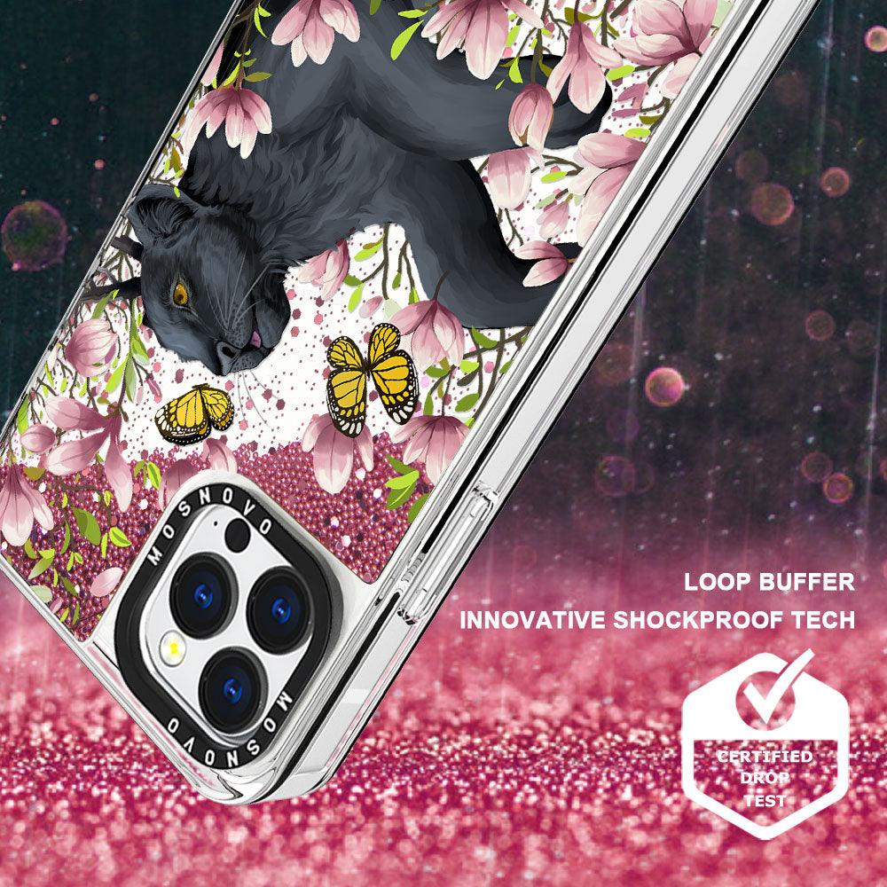Black Panther Glitter Phone Case - iPhone 13 Pro Max Case - MOSNOVO