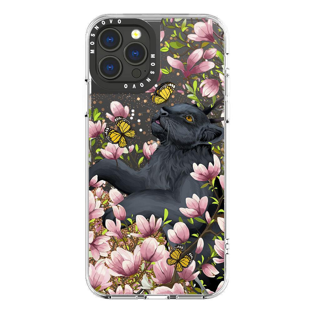 Black Panther Glitter Phone Case - iPhone 13 Pro Max Case - MOSNOVO