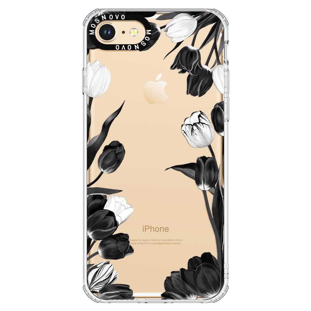 Black Tulips Phone Case - iPhone 7 Case - MOSNOVO