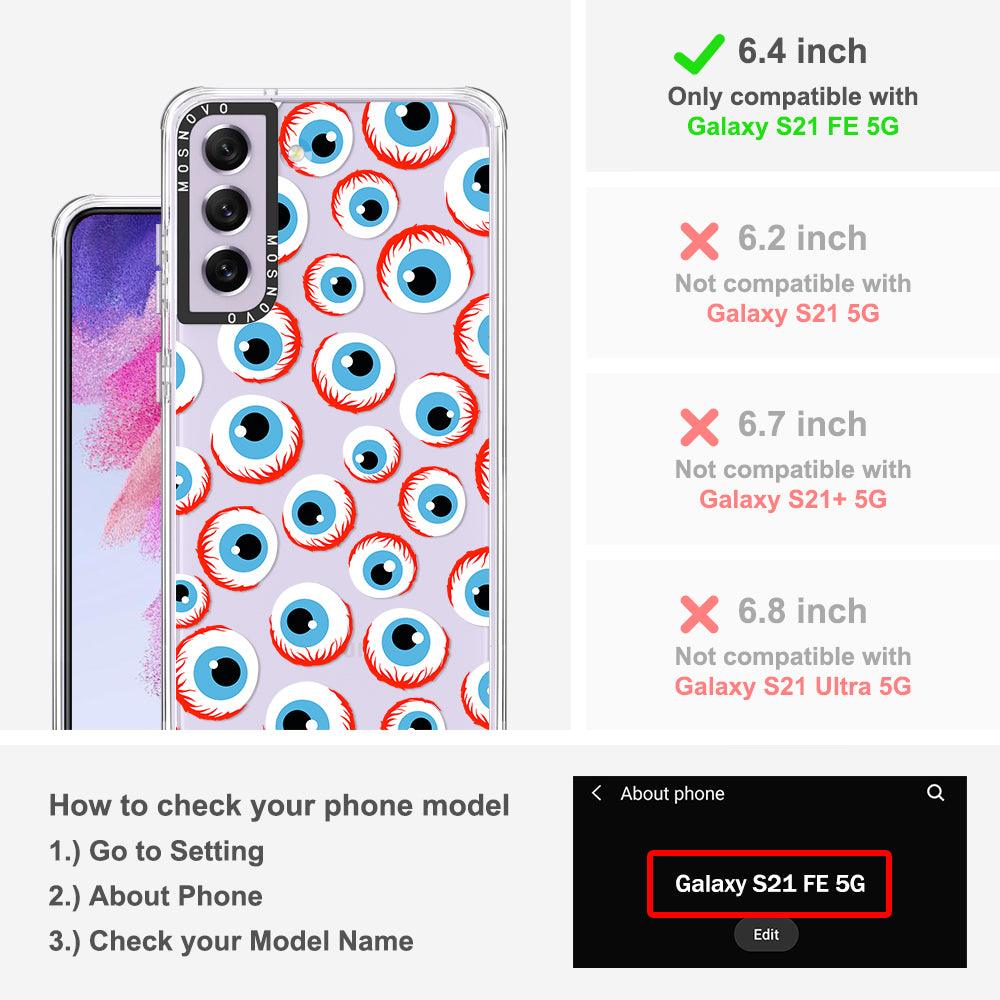 Bloody Eyeball Phone Case - Samsung Galaxy S21 FE Case - MOSNOVO