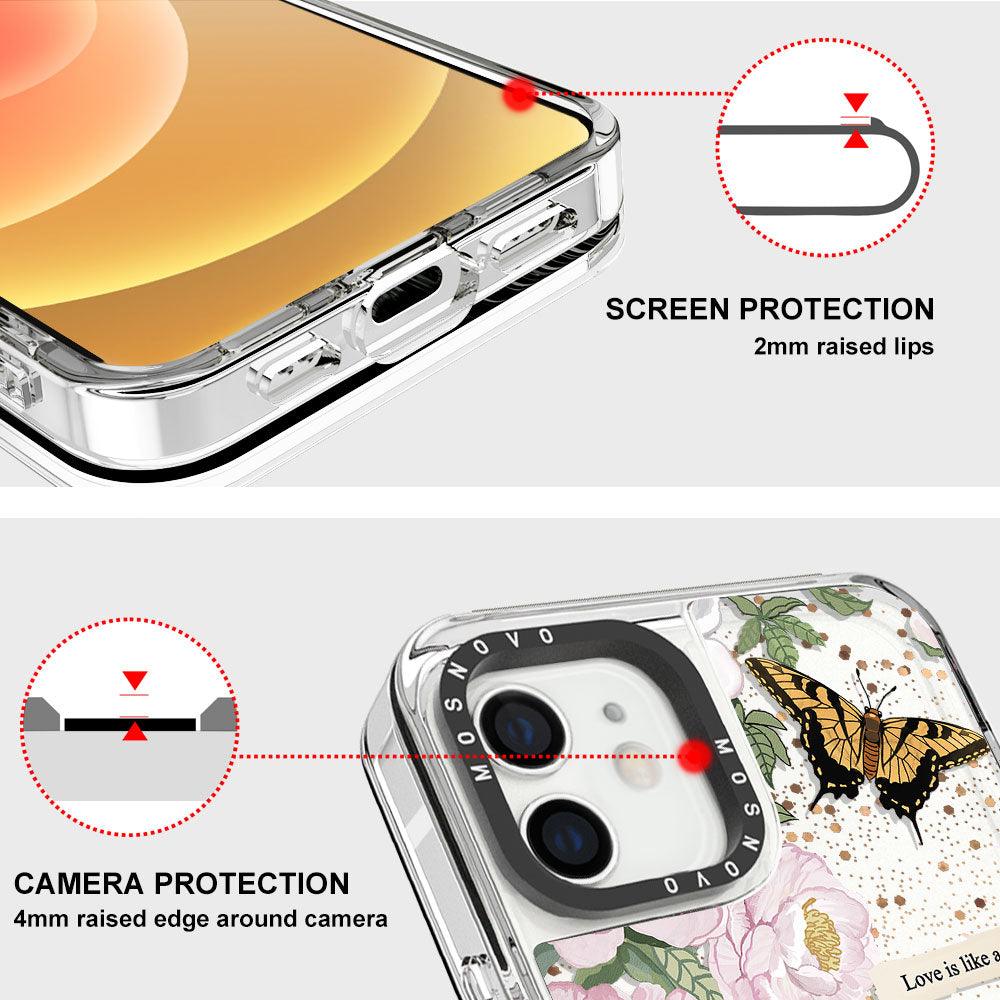 Bloom Glitter Phone Case - iPhone 12 Case - MOSNOVO