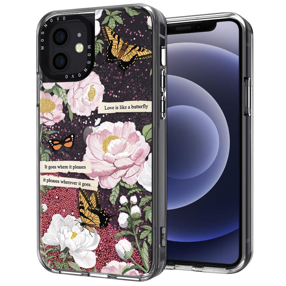 Bloom Glitter Phone Case - iPhone 12 Mini Case - MOSNOVO