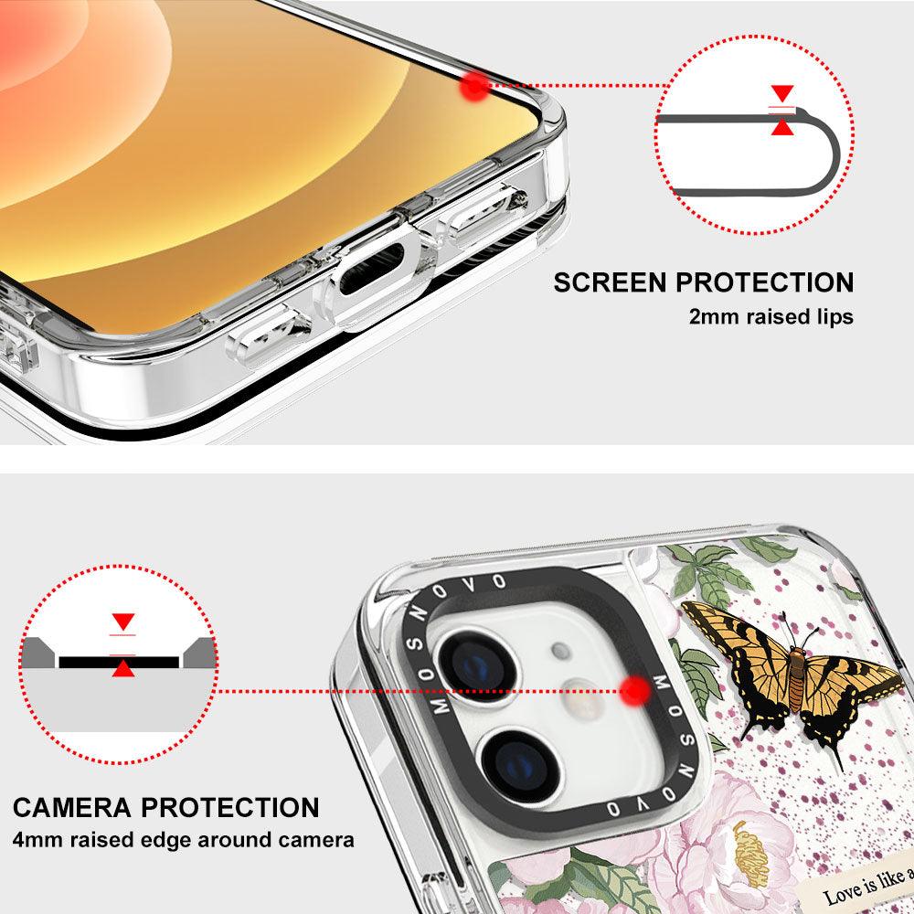 Bloom Glitter Phone Case - iPhone 12 Mini Case - MOSNOVO